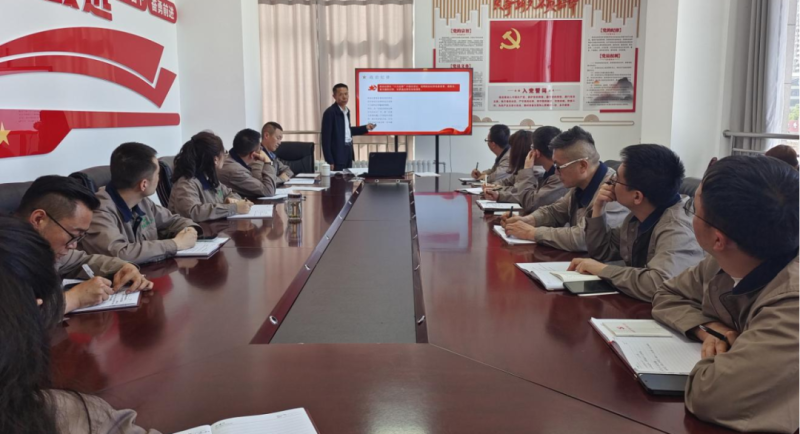 恪守“六大紀(jì)律” 筑牢思想根基——集團(tuán)黨委委員、紀(jì)委書記赴朝物開投公司黨支部講授專題黨課
